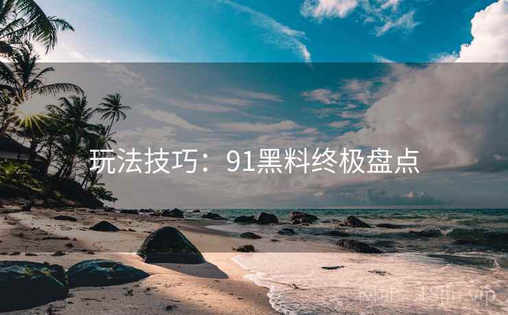 玩法技巧：91黑料终极盘点
