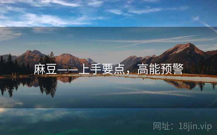 麻豆——上手要点，高能预警