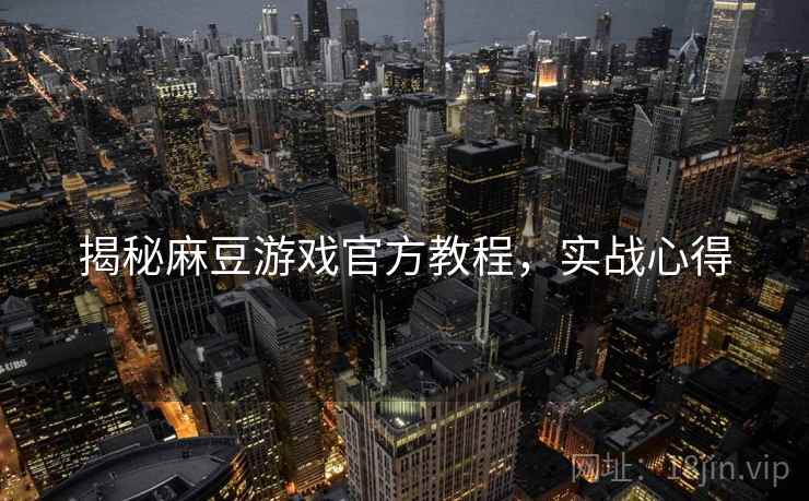 揭秘麻豆游戏官方教程，实战心得