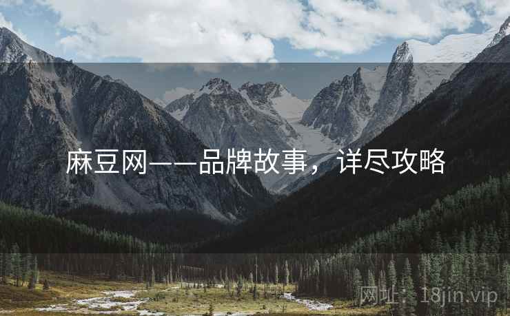 麻豆网——品牌故事，详尽攻略