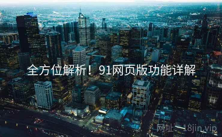 全方位解析！91网页版功能详解